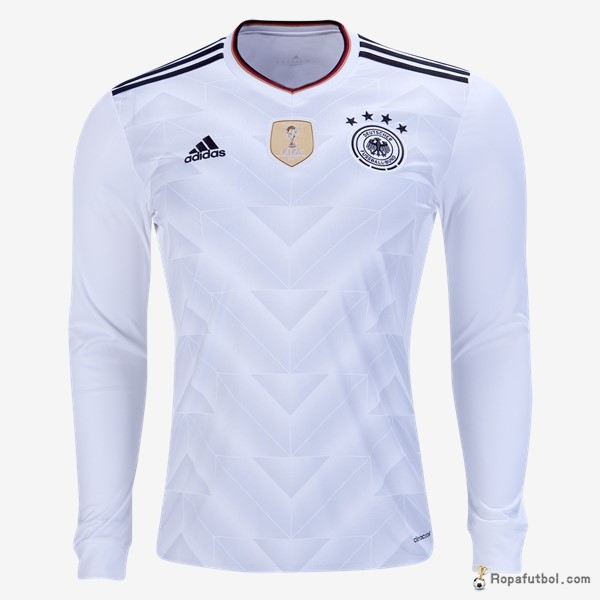 Camiseta Alemania Replica Primera Ropa ML 2017 Blanco